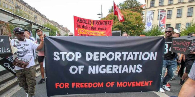 Nigerian protest in germany