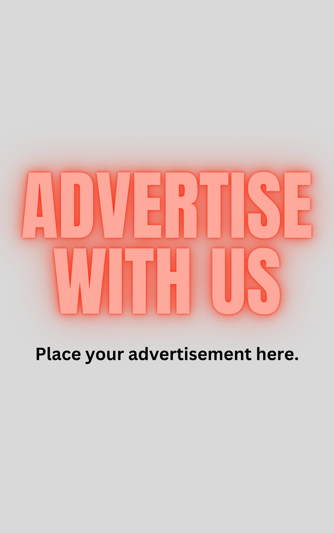 Advertise With Us Place your advertisement here.