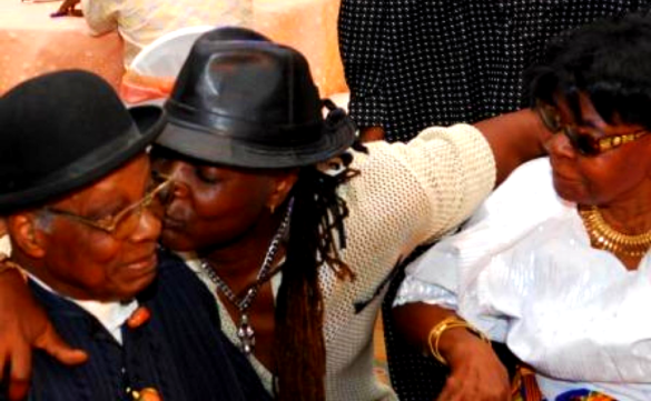 Charly Boy and parents