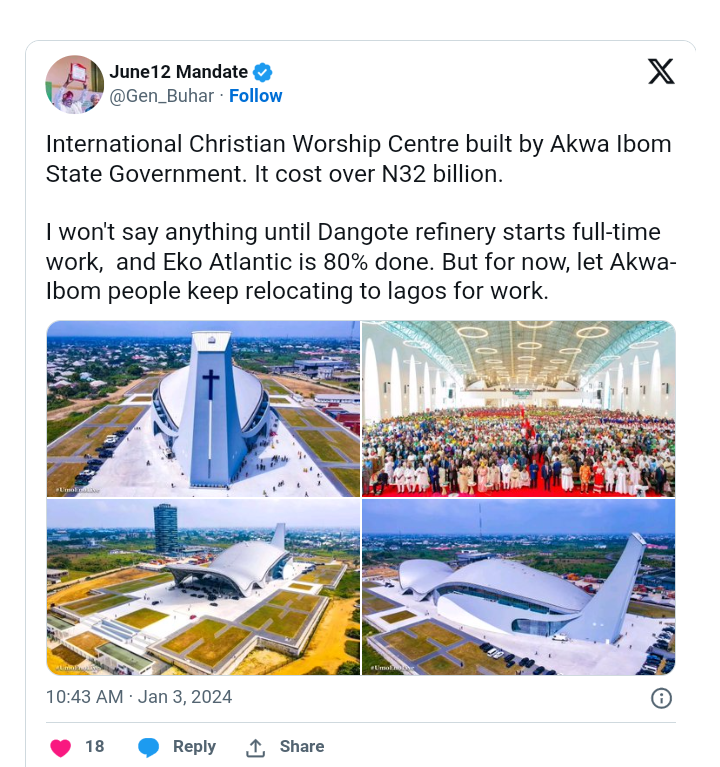 Akwa Ibom International Worship Centre 